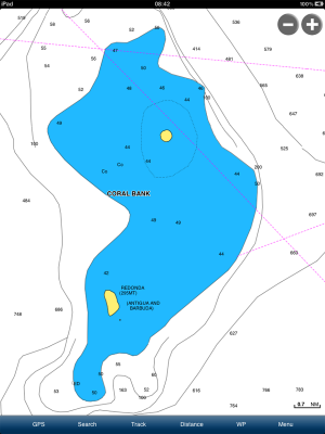 Redonda on Navionics mobile