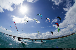 Kiteboard racing