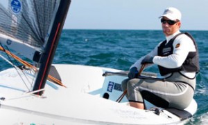 Ben Ainslie at Sail for Gold Regatta 2012