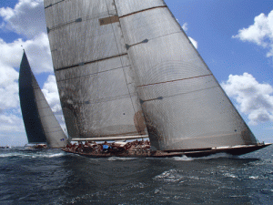 J-Class in action, Velsheda