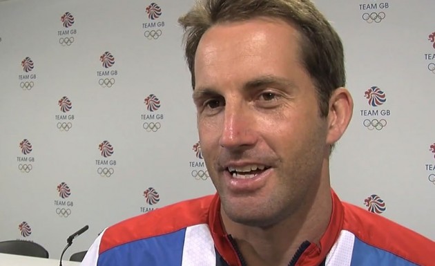 Ben Ainslie flag bearer Olympics closing ceremony