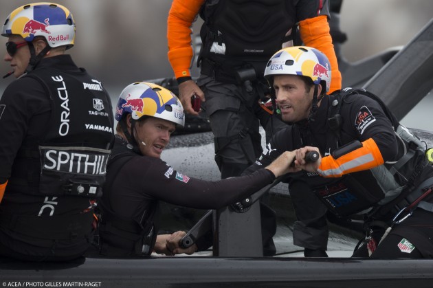 Ainslie aboard Oracle Racing