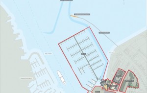 New Cowes marina and breakwater