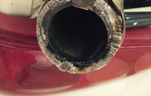 The failure on the rudder stock happened at a welded joint inside the blade