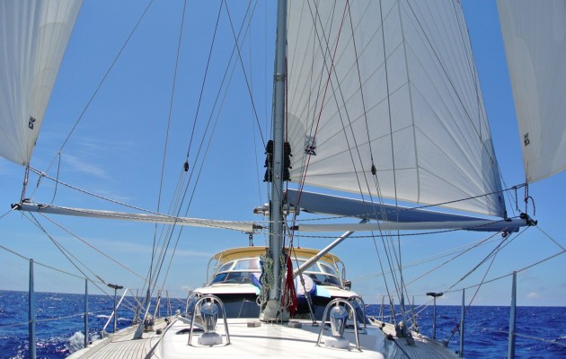 Twin headsails