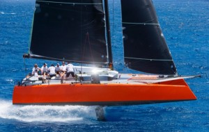 The Gunboat G4 foils