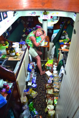 Tiffany taking stock of US$1,000 food run before the voyage