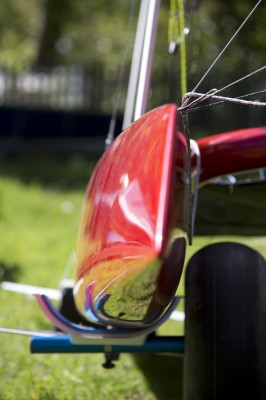 Super-slender bows and narrow hull lines mean she’s quick in displacement mode too