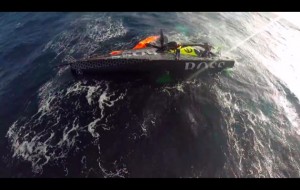 Alex Thomson's Hugo Boss dismasted and half flooded