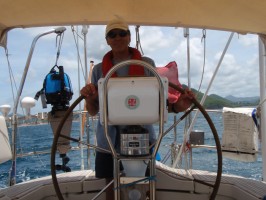 The author at the helm again