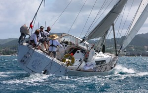 Chris and Helen Tibbs and crew of Taisteali finish the ARC