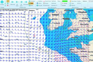 expedition displaying current weather observations and two forecasts