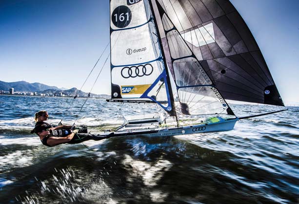 Aquece Rio ñ International Sailing Regatta 2015 is the second sailing test event in preparation for the Rio 2016 Olympic Sailing Competition. Held out of Marina da Gloria from 15-22 August, the Olympic test event welcomes more than 330 sailors from 52 nations in Rio de Janeiro, Brazil. Credit Jesus Renedo/Sailing Energy