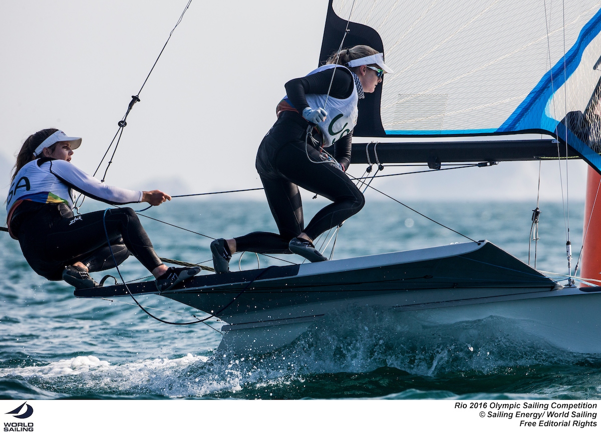 Torn sails and shredded nerves for Olympic sailors