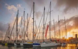 ARC rally yachts before the start