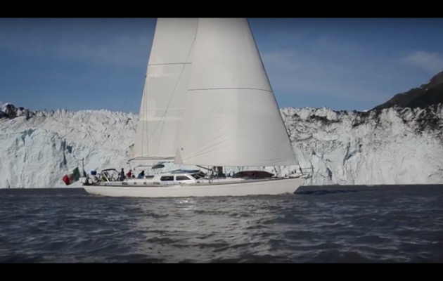 Sailing around the world video