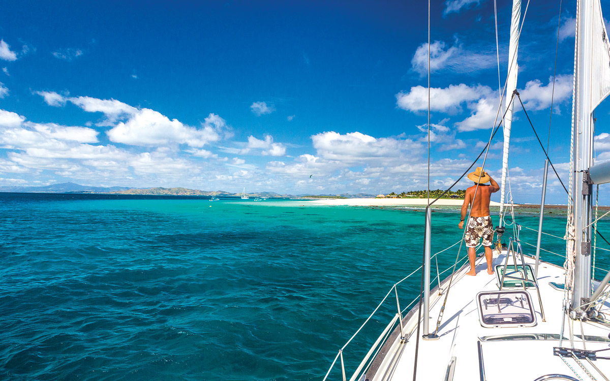 yacht cruising south pacific