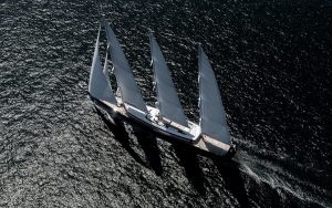 worlds-largest-aluminium-sailing-yacht-81m-royal-huisman-sea-eagle-II-launched-aerial-view-credit-Tom-Van-Oossanen