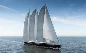 worlds-largest-aluminium-sailing-yacht-81m-royal-huisman-sea-eagle-II-launched-running-shot-credit-Tom-Van-Oossanen