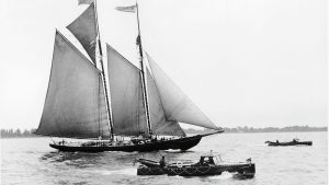 The Nova Scotia fishing schooner Bluenose