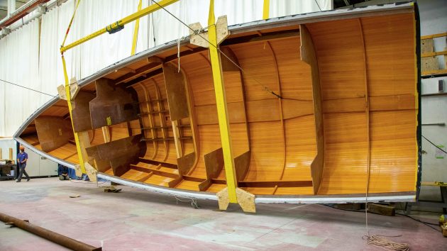 How (and why) wood is making a comeback in yacht building YAW285.FEAT Wooden boat tech.20042 0019 BB Yacht Charter Marbella