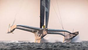 Charles Caudrelier: the first man to foil a Giant multihull around the world