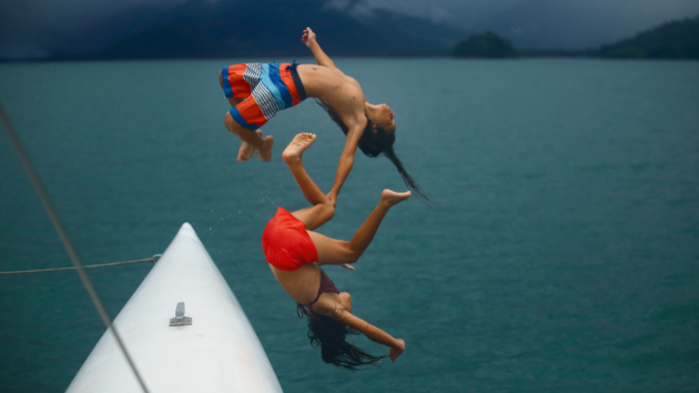 High jinks at a magical anchorage in Brazil’s Ilha Grande Bay, Ilha do Cedro.