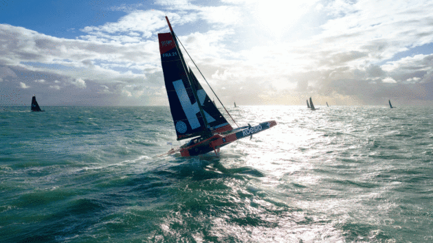 Koesio pushing hard at the start of the race – it was later on that things went wrong