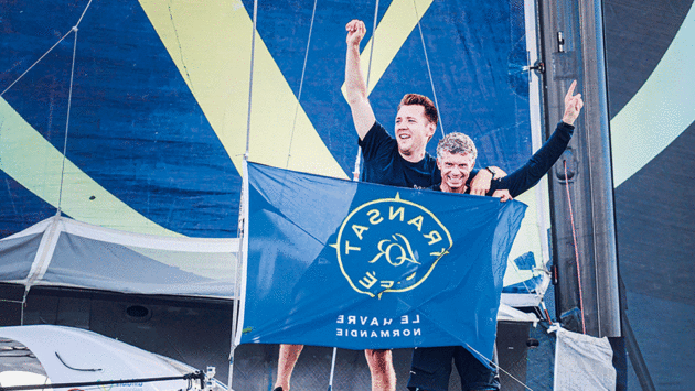 Skippers Baptiste Hulin and Thomas Rouxe