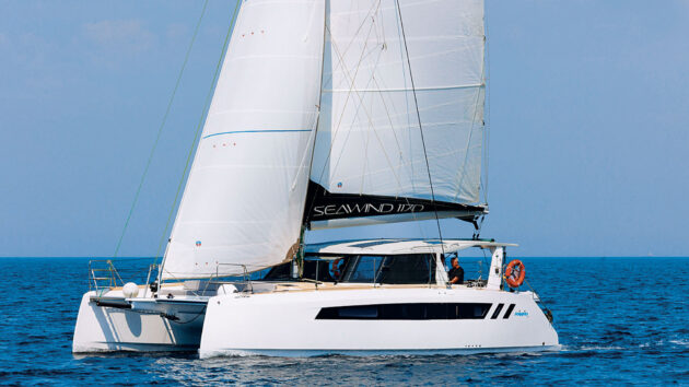 The Seawind 1170 has pedigree breeding and packs plenty in for a 39ft cruising cat. Highlights include fine entry hulls aiding perfomance, good layout and space, and a well protected cockpit