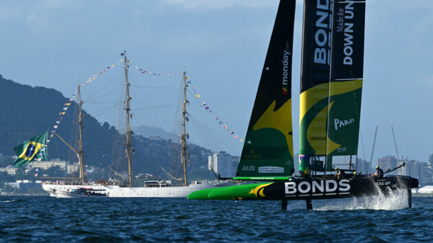 The Bonds Flying Roos in the water