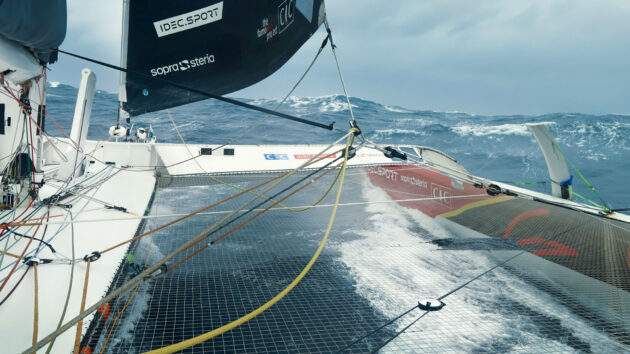 challenging sea state in the final 24 hours before the finish.