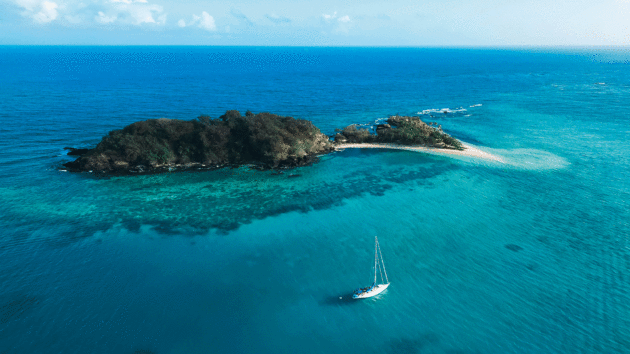 Lapping up the sunshine in remote Fijian Islands.