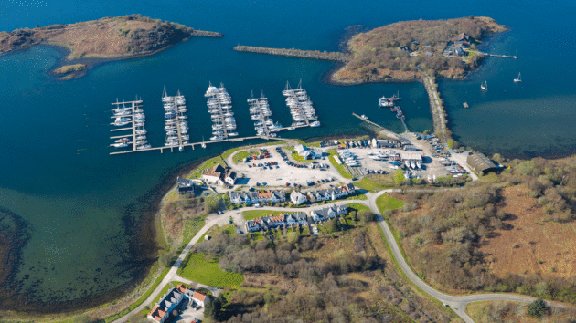 Craobh Marina aerial view