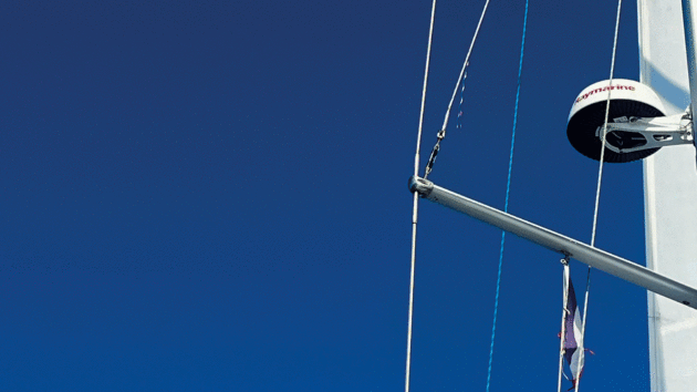 strands becoming detached on the wire shrouds.