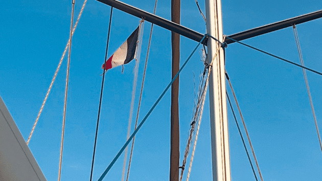 All manner of ropes and lines were deployed