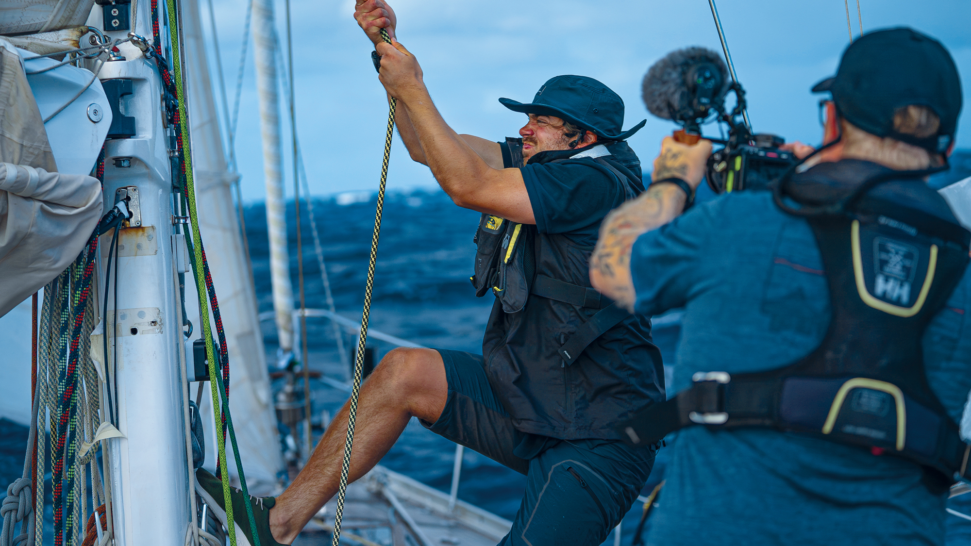 Inside the Transatlantic sailing experiments stripping celebs (and filmmakers) of control
