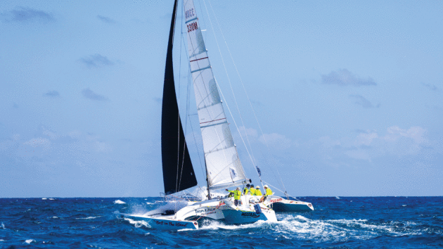 Boisterous racing conditions in the Caribbean