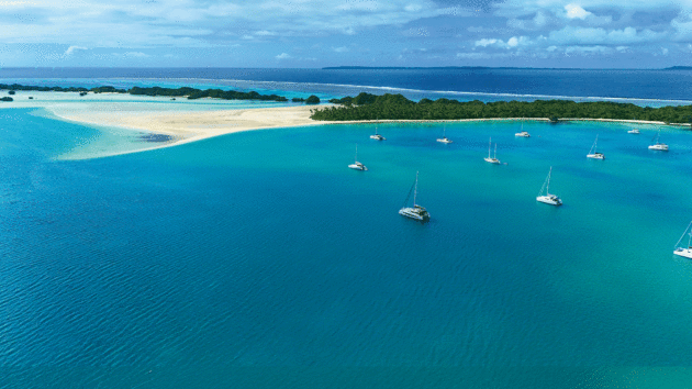 The Friendly Isles aerial view