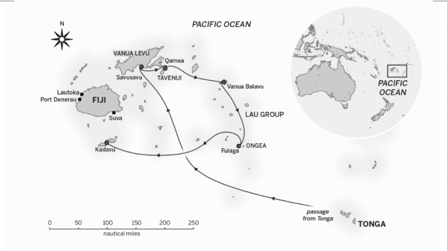 Map of the Lau isles