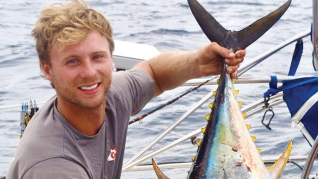 Sometimes the ocean provides its own memorable moments, such as a successful catch!