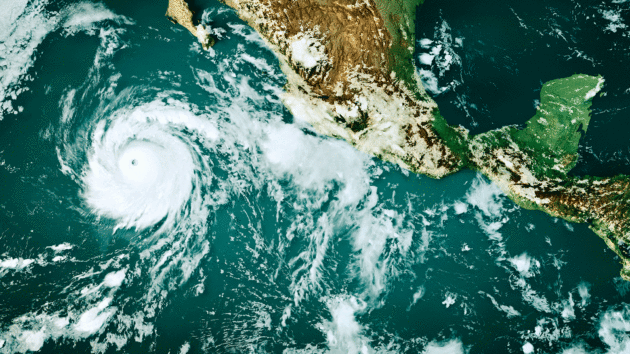 Pacific storms generated by El Niño – this is Hurricane Genevieve south-west of Mexico in 2026