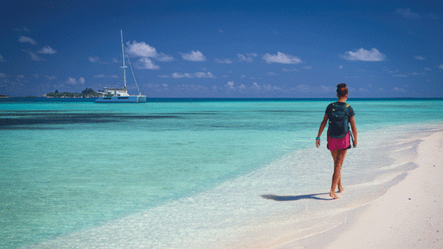 Ari Atoll west of Malé in the Maldives is famous for its pristine, white-sand beaches
