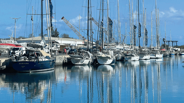 Oyster World Rally fleet at Réunion