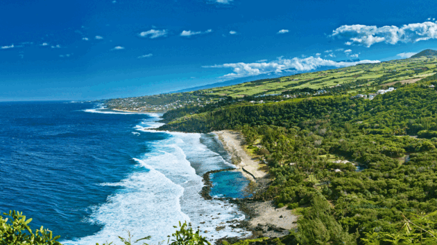 Looking towards Petite-Île on Réunion Island