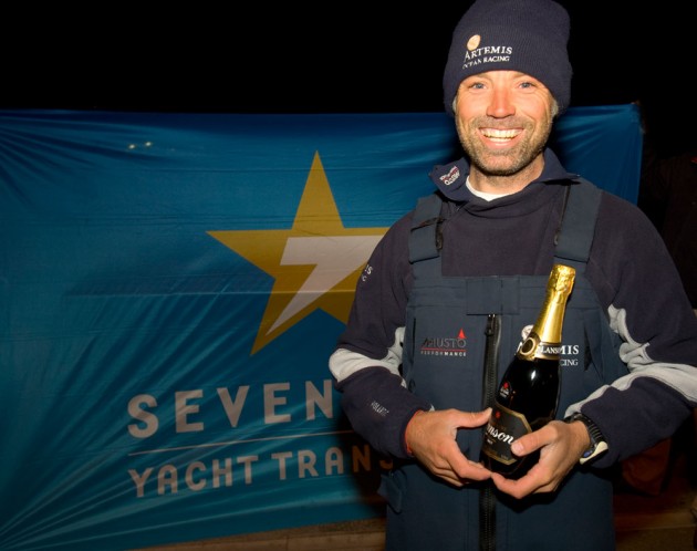 Artemis finishes Sevenstar Round Britain and Ireland Race.