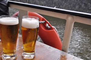 Alcohol on a boat