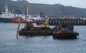 dumping toxic silt