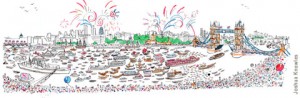 Diamond Jubilee illustration by Joshua Knowles