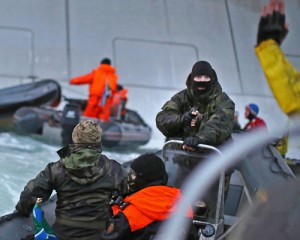 Greenpeace activists arrested